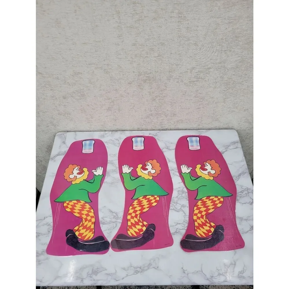Vintage Clown Art Tissue Centerpiece Party Decorations Bundle Lot
